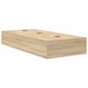 vidaXL Bed Frame with Storage Sonoma oak 90 x 200 cm Engineered wood