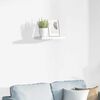 vidaXL Floating Wall Shelf High Gloss White 40x23x3.8 cm MDF