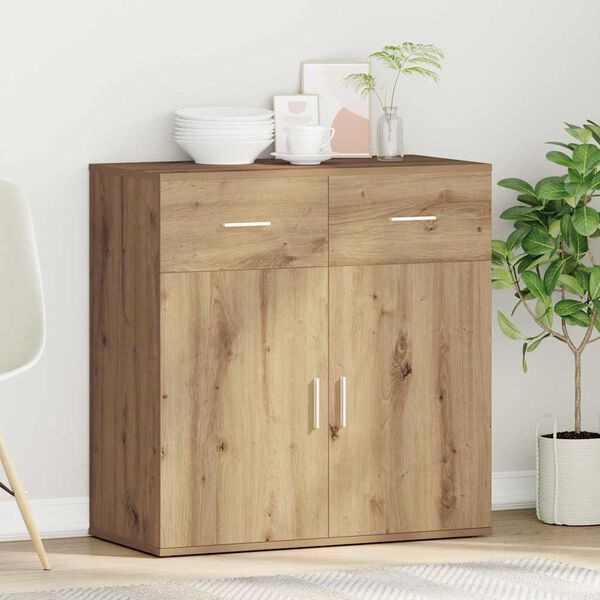 vidaXL Sideboard Artisan Oak 78 x 38 x 80 cm Engineered Wood