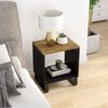 vidaXL Coffee Table 40x31x46 cm Solid Wood Mango&Engineered Wood