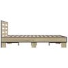 vidaXL Bed Frame without Mattress Sonoma Oak 135x190 cm Double