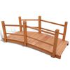 vidaXL Garden Bridge | Natural wood | Solid wood | Medium | Durable