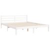 vidaXL Bed Frame without Mattress White 160x200 cm Solid Wood
