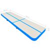 vidaXL Inflatable Gymnastics Mat with Pump 700x100x20 cm PVC Blue