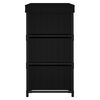 vidaXL Storage Cabinet with 6 Drawers 55x29x55 cm Black Steel