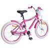 vidaXL Kids Bike 18'' for 5-7 Years Old Pink