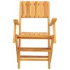 vidaXL Folding Garden Chairs 8 pcs 55x62x90 cm Solid Wood Teak