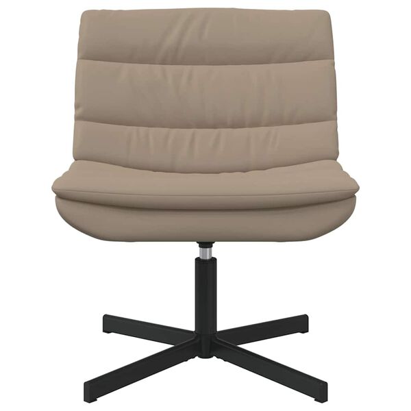 vidaXL Swivel Chair Cappuccino 63 x 75 x 76 cm PU