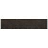 vidaXL Wall Shelf Dark Brown 180x40x(2-6) cm Treated Solid Wood Oak