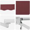 vidaXL Electric Retractable Awning Burgundy Red 3 x 2.5 m