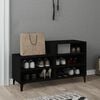 vidaXL Shoe Cabinet Black 102x36x60 cm Engineered Wood