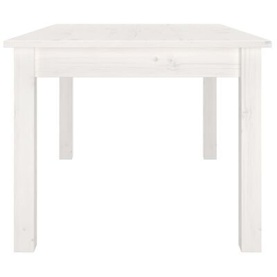 vidaXL Coffee Table White 80x50x40 cm Solid Wood Pine