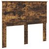 vidaXL Headboard with Headboard Smoked Oak 135 cm Engineered wood