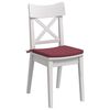 vidaXL Seat Cushions 4 pcs Wine Red 40 x 40 x 3 cm Fabric