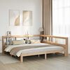 vidaXL Bookcase Bed without Mattress 200x200 cm Solid Wood Pine