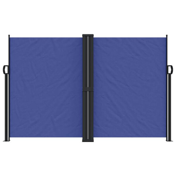 vidaXL Retractable Side Awning Blue 160x1200 cm