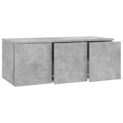vidaXL TV Cabinet Concrete Grey 80x34x30 cm Engineered Wood