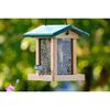 dobar Bird Feeder with Silo Wood Natural and Green