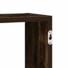 vidaXL Wall Cube Shelf 5 Compartments Smoked Oak Engineered Wood