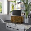 vidaXL TV Cabinet Smoked Oak 80x34x36 cm Engineered Wood