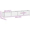 vidaXL Planter Anthracite 320 x 40 x 45 cm Steel