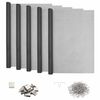 vidaXL Light Shaft Cover with Clips 5 pcs 70 x 190 cm Fiberglass Grey