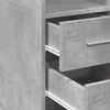 vidaXL Slim Storage Cabinet Concrete Grey 45x42.5x225 cm Engineered Wood