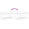 vidaXL Bunk Bed without Mattress White 90x200 cm Steel