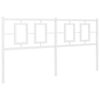 vidaXL Metal Replace Headboard White 150 cm
