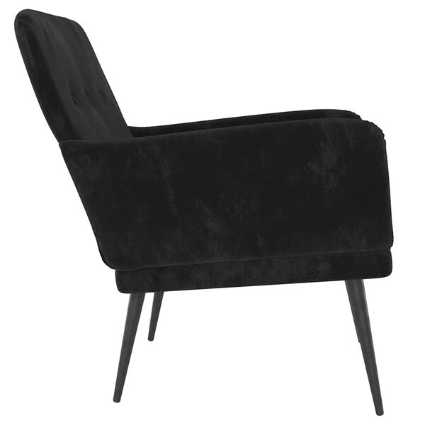 vidaXL Armchair Black 79 x 62 x 79 cm Velvet