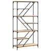 vidaXL Bookshelf Sonoma Oak 91x36x176 cm Engineered Wood and Steel