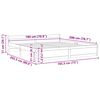 vidaXL Bed Frame without Mattress Solid Wood 180x200 cm Super King Super King Size