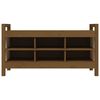 vidaXL Hall Bench Honey Brown 110x40x60 cm Solid Wood Pine