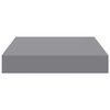vidaXL Floating Wall Shelves 4 pcs Grey 23x23.5x3.8 cm MDF