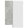 vidaXL Hanging Cabinet Concrete Grey and White 57 x 57 x 80 cm