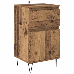 vidaXL Sideboard with Drawer Old wood 35 x 40 x 70 cm Engineered wood