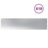 vidaXL Lawn Edging 10 pcs 25 x 103 cm Galvanised Steel Silver