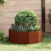 vidaXL Planter Rusty 90 x 90 x 35 cm Weathering Steel