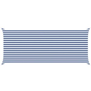 vidaXL Sun Shade Sail Blue and White 6 x 2.5 m 100% Polyester Oxford