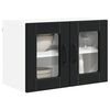 vidaXL Kitchen Cabinet 2 pcs Black 60 x 31 x 40 cm Engineered Wood