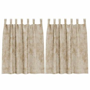 vidaXL Velvet Curtains 2 pcs Cream 140 x 140 cm Velvet