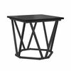 vidaXL Side Table Set 2 pcs Black oak 50 x 50 x 40 cm