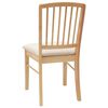 vidaXL Dining Chairs 2 pcs Natural 50 x 52.5 x 91 cm Solid Rubber Wood
