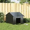 vidaXL Dog House with Roof 83x130x85 cm Galvanised Steel
