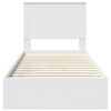 vidaXL Storage Bed with Headboard White 90 x 190 cm Engineered Wood