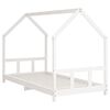 vidaXL Kids Bed Frame White 90x200 cm Solid Wood Pine