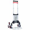 vidaXL Foldable Stair Transport Trolley 70 kg Aluminium Silver