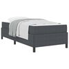 vidaXL Bed Frame with Mattress Dark Grey 90 x 200 cm Fabric
