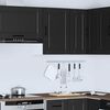 vidaXL Kitchen Wall Cabinet&nbsp;Porto Black Engineered Wood