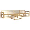 vidaXL Outdoor Sofa Set 5 pcs White 79 x 79 x 37 cm Solid Acacia Wood